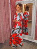 Lima print jumpsuit sage and poppy