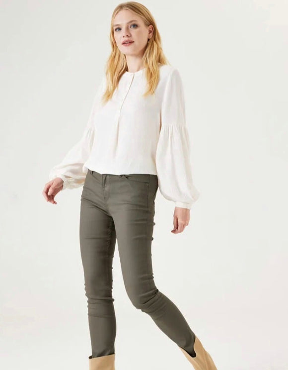 Gracie Coated jeans taupe