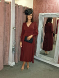 Joy Dress Burgundy