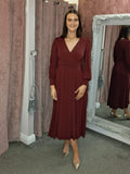 Joy Dress Burgundy