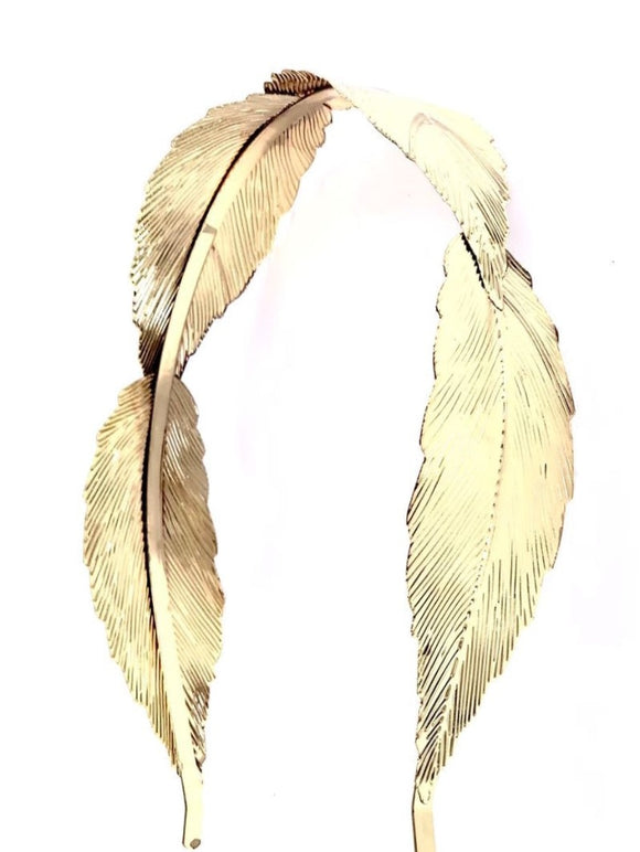 Gold leaf hairband