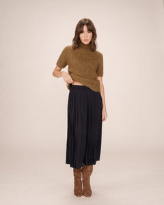 Plisse Skirt Navy