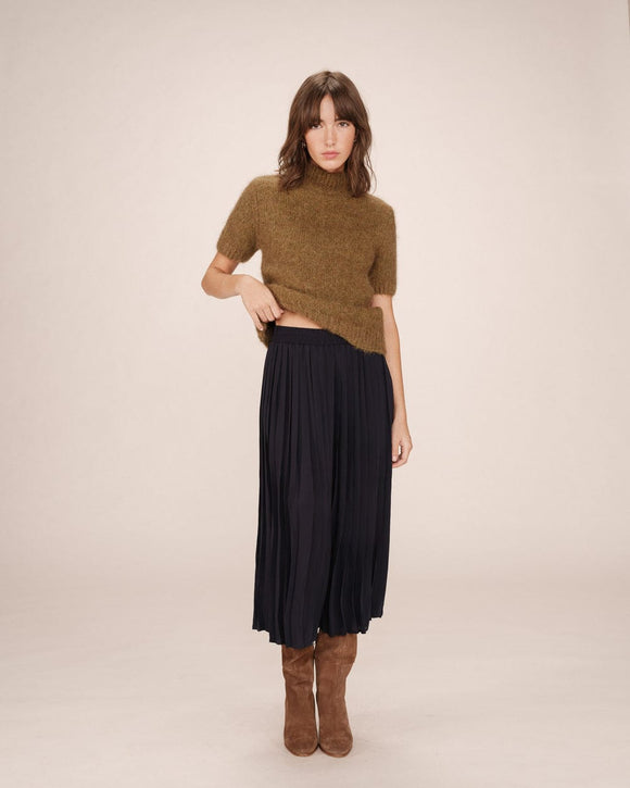 Plisse Skirt Navy