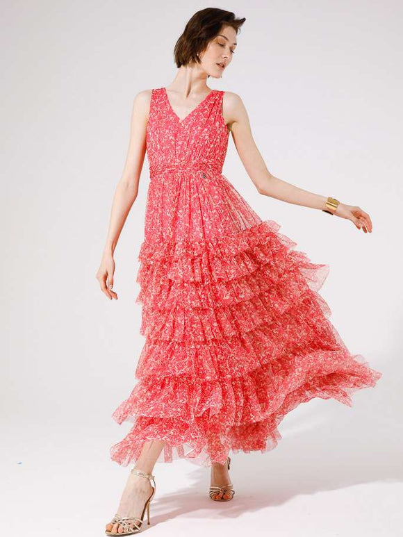 Madelena Dress coral