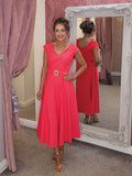 Caroline Dress coral