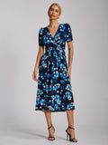 Carly Dress Navy Spot