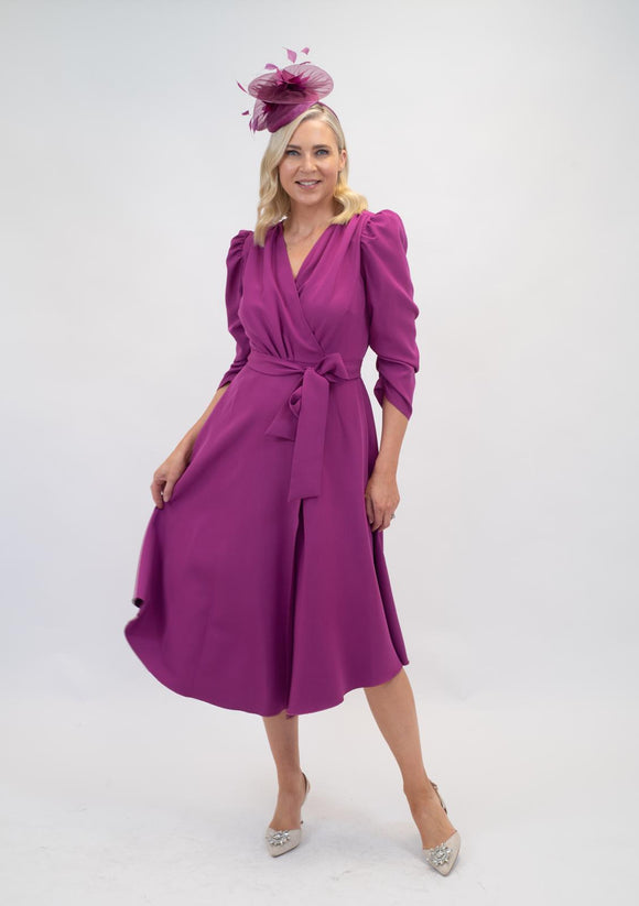 Emi Wrap dress mulberry