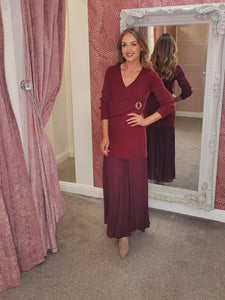 Melanie knit Burgundy