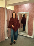 Jess Cape Burgundy