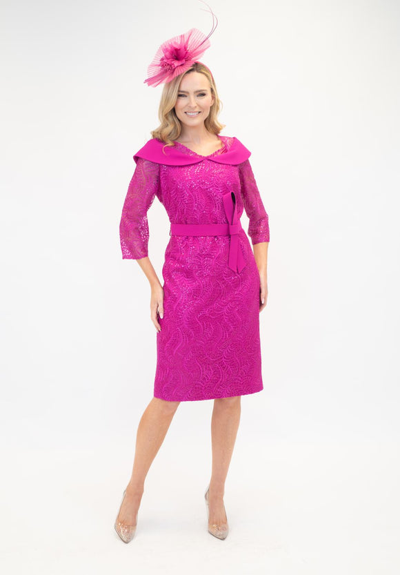 Eliza Dress Cerise