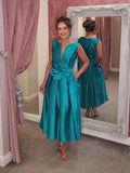 Paulina Dress teal