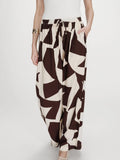 Veni Trousers Chocolate Print
