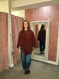 Jess Cape Burgundy
