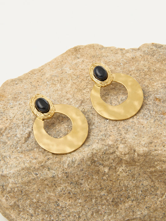 Chloe Earrings Gold/black