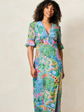 Hazel Dress Floral Pond