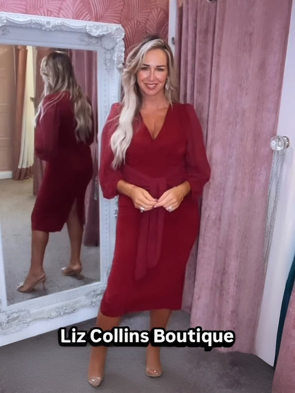 Nella Dress burgundy