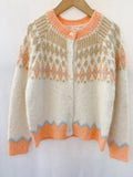 Fiadh Cardigan Beige/Orange