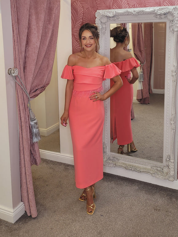 Sasha Dress coral