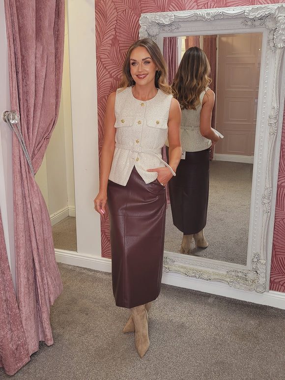 Gemma Gilet Cream