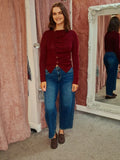 Jen cardi burgundy
