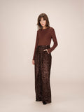 Octave Sequin Trousers brown