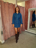 Alizee Shirt Dress Blue