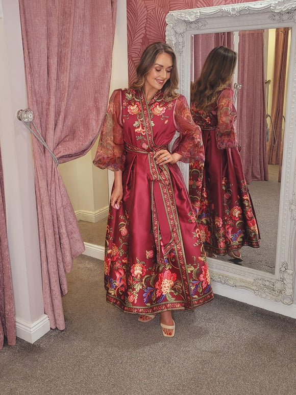 Rosario Dress Burgundy