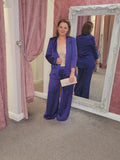 Alexa Suit Trousers Purple