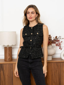 Gemma Gilet Black