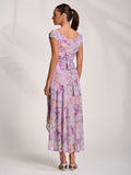 Imogen Dress Purple Floral