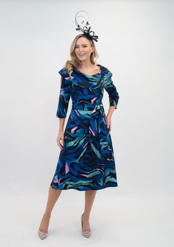 Hesta Dress Royal Print