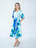 Modi Dress green print