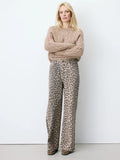 Socca Jeans Leopard Print