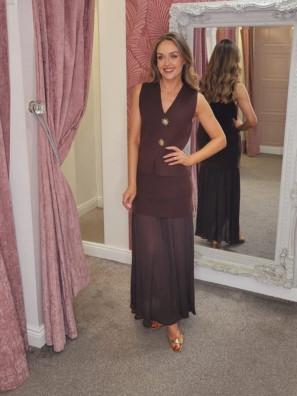 Anya Skirt Brown