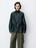 Auburn Faux Leather Jacket Black