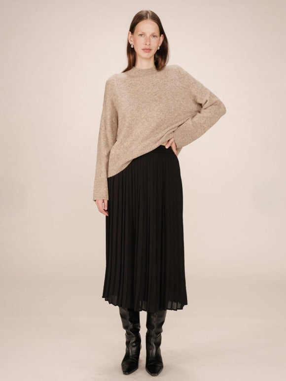 Plisse Skirt Black