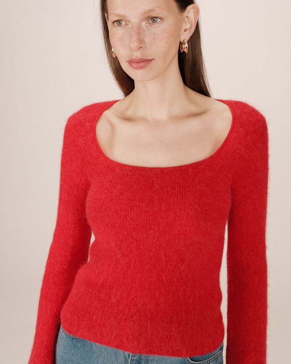 Sakura Knit Red