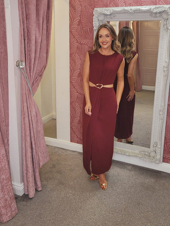 Tanya Dress Burgundy