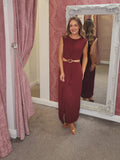 Tanya Dress Burgundy