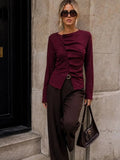 Jen cardi burgundy