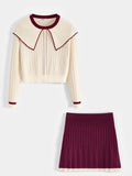 Kyra Set Burgundy/Cream